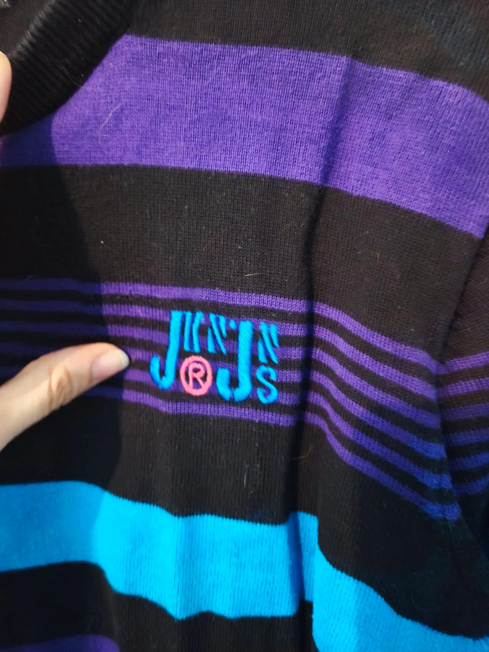 Jersey Jack & Jones Rayas Azul Negro Talla L – photo 4